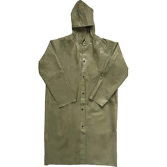 Louisiana Professional Wear - Rain & Chemical Wear; Garment Style: Coat ; Garment Type: Chemical Resistant; Flame Resistant; Waterproof; Rain ; Material: Neoprene/Nylon ; Size: Small ; Color: Olive Dab Green ; Certification Type: ASTM D6413; ASTM F903 - Exact Industrial Supply