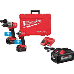 Milwaukee Tool - Cordless Tool Combination Kits Voltage: 18 Tools: 1/2" Drill/Driver; 1/4" Impact Driver - A1 Tooling