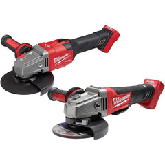 Milwaukee Tool - 4-1/2 - 6" Wheel Diam, 9,000 RPM Cordless Angle Grinder - Exact Industrial Supply