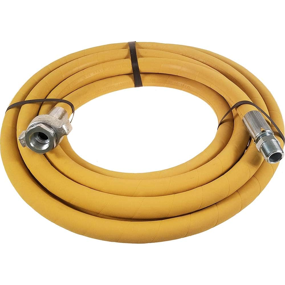 Alliance Hose & Rubber - Water & Discharge Hose; Inside Diameter (Decimal Inch): 0.7500 ; Outside Diameter (Decimal Inch): 1.1000 ; Outside Diameter (Inch): 1-7/64 ; Color: Yellow ; Working Pressure (psi): 1000.000 ; Length (Feet): 1 - Exact Industrial Supply