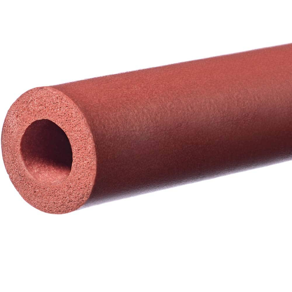 USA Sealing - Rubber & Foam Cylinders; Material: Silicone ; Outside Diameter (Inch): 2 ; Inside Diameter (Inch): 1-1/2 ; Length (Inch): 24 ; Tensile Strength (psi): 200.00 ; Color: Red - Exact Industrial Supply