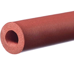 USA Sealing - Rubber & Foam Cylinders; Material: Silicone ; Outside Diameter (Inch): 1-1/2 ; Inside Diameter (Inch): 1 ; Length (Inch): 24 ; Tensile Strength (psi): 200.00 ; Color: Red - Exact Industrial Supply