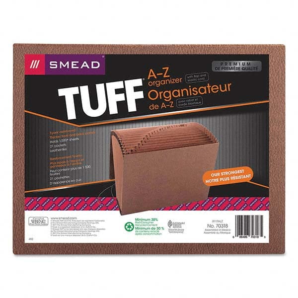 SMEAD - File Folders, Expansion Folders & Hanging Files Folder/File Type: Expanding Wallet Color: Brown - A1 Tooling