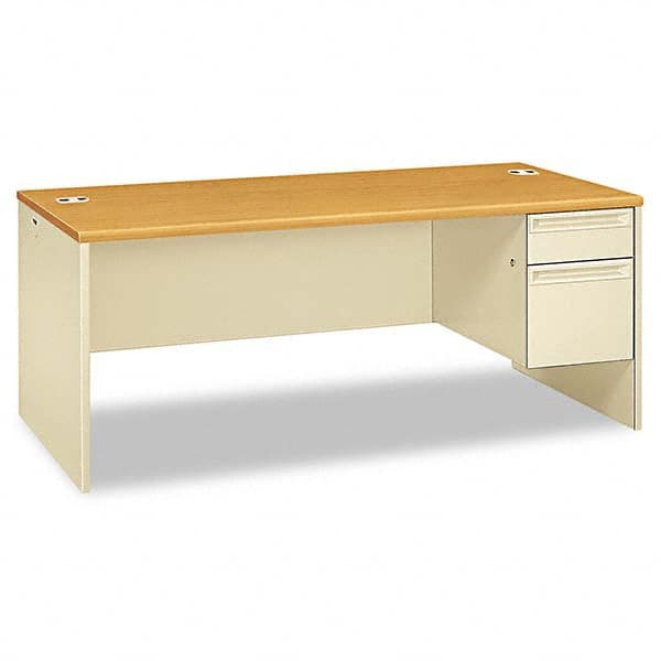 Hon - Office Desks Type: Single Pedestal w/Right Hand Return Center Draw: No - A1 Tooling