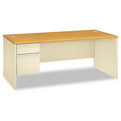 Hon - Office Desks Type: Single Pedestal w/Left Hand Return Center Draw: No - A1 Tooling