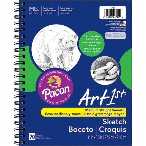 Pacon - Note Pads, Writing Pads & Notebooks Writing Pads & Notebook Type: Sketch Size: 11 x 8-1/2 - A1 Tooling