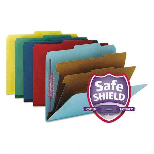 SMEAD - File Folders, Expansion Folders & Hanging Files Folder/File Type: Classification Folders with Tob Tab Fastener Color: Multi-Color - A1 Tooling