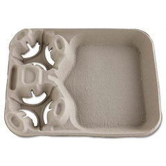 Chinet - Strongholder Molded Fiber Cup/Food Trays 8-44 oz 2-Cup Capacity 100/Carton - A1 Tooling