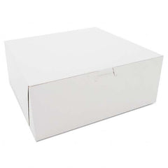 SCT - Bakery Boxes, White, Kraft, 10W x 10D x 4H - A1 Tooling