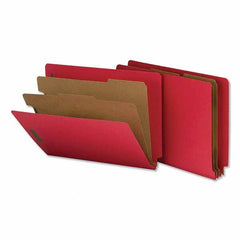 UNIVERSAL - File Folders, Expansion Folders & Hanging Files Folder/File Type: Classification Folders with Tob Tab Fastener Color: Red - A1 Tooling