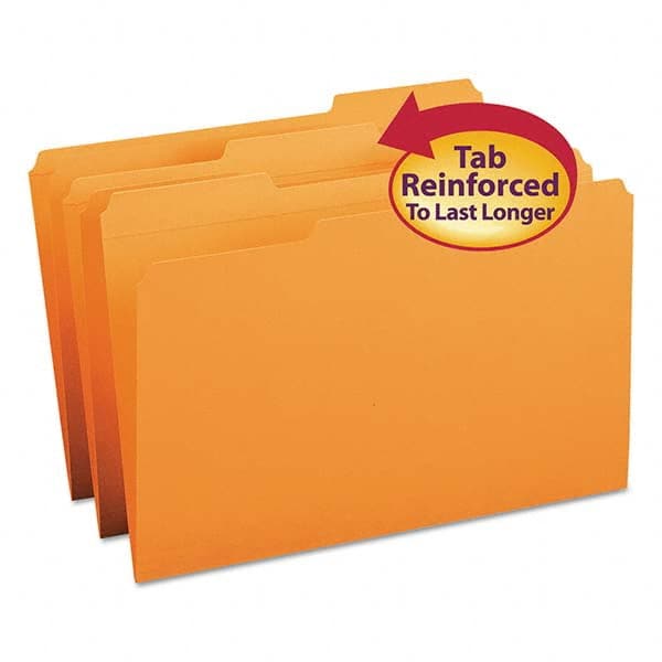 SMEAD - File Folders, Expansion Folders & Hanging Files Folder/File Type: File Folders with Top Tab Fastener Color: Orange - A1 Tooling