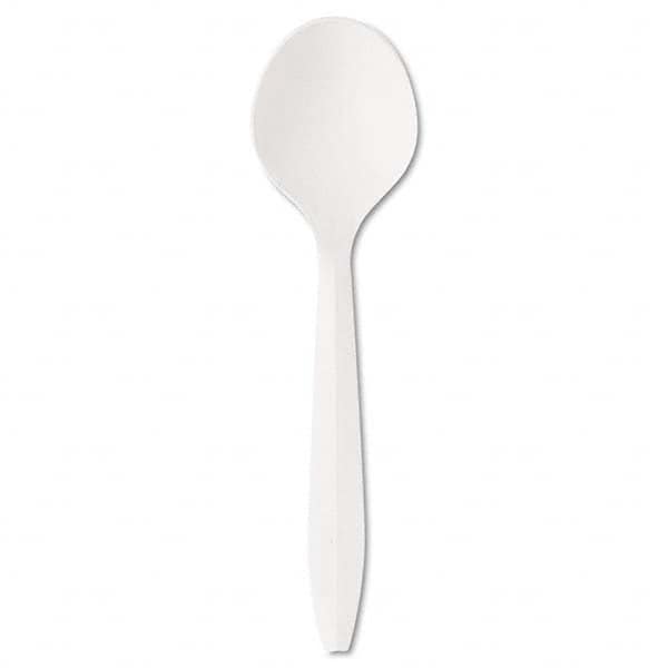 Boardwalk - Mediumweight Polystyrene Plastic Cutlery, Soup Spoon, White, 1000/Carton - A1 Tooling