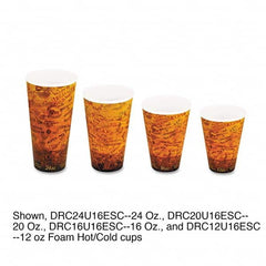 DART - Foam Hot/Cold Cups, 16 oz, Brown/Black, 1000/Carton - A1 Tooling