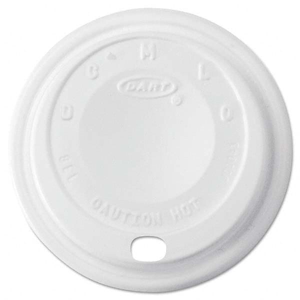 DART - Cappuccino Dome Sipper Lids, 8-10 oz Cups, White, 1000/Carton - A1 Tooling