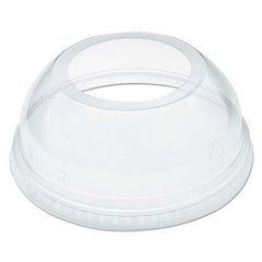 DART - Open-Top Dome Lid for 16-24 oz Plastic Cups, Clear, 1.9" Diam Hole, 1000/Carton - A1 Tooling