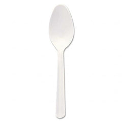 DART - Bonus Polypropylene Cutlery, 5", Teaspoon, White - A1 Tooling