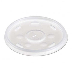 DART - Plastic Lids, for 12 oz Hot/Cold Foam Cups, Slip-Thru Lid, White, 1000/Carton - A1 Tooling