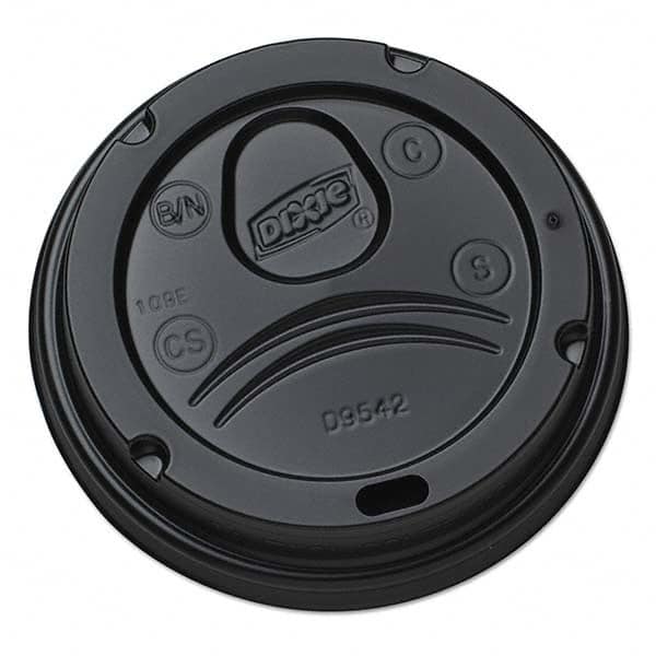 Dixie - Drink-Thru Lids for 10-20 oz Cups, Plastic, Black - A1 Tooling