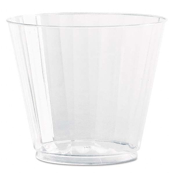 WNA - Classic Crystal Plastic Tumblers, 9 oz, Clear, Fluted, Squat, 12/Pack - A1 Tooling