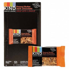 KIND - Snacks, Cookies, Candy & Gum Breakroom Accessory Type: Granola Bars Breakroom Accessory Description: Healthy Grains Bar, Peanut Butter Dark Chocolate, 1.2 oz, 12/Box - A1 Tooling