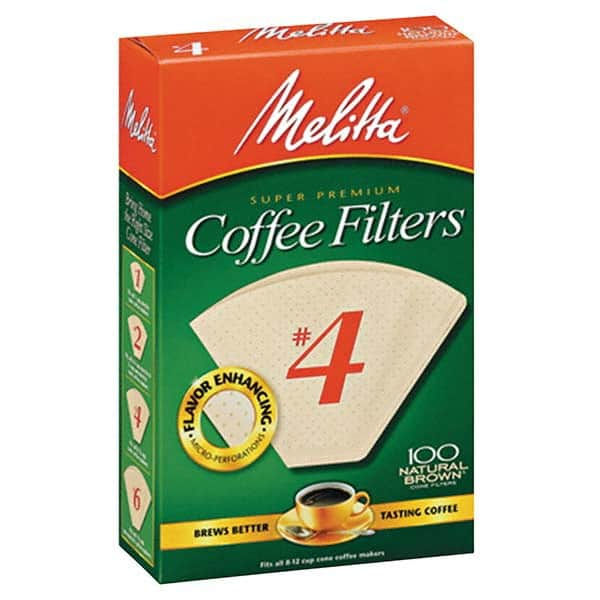 Melitta - Coffee, Tea & Accessories Breakroom Accessory Type: Coffee Filters For Use With: Cone Style Electric Coffeemakers - A1 Tooling