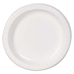 Dixie Basic - Basic Paper Dinnerware, Plates, White, 8.5" Diam, 125/Pack - A1 Tooling