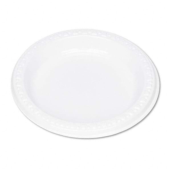 Tablemate Products - Plastic Dinnerware, Plates, 6" Diam, White, 125/Pack - A1 Tooling