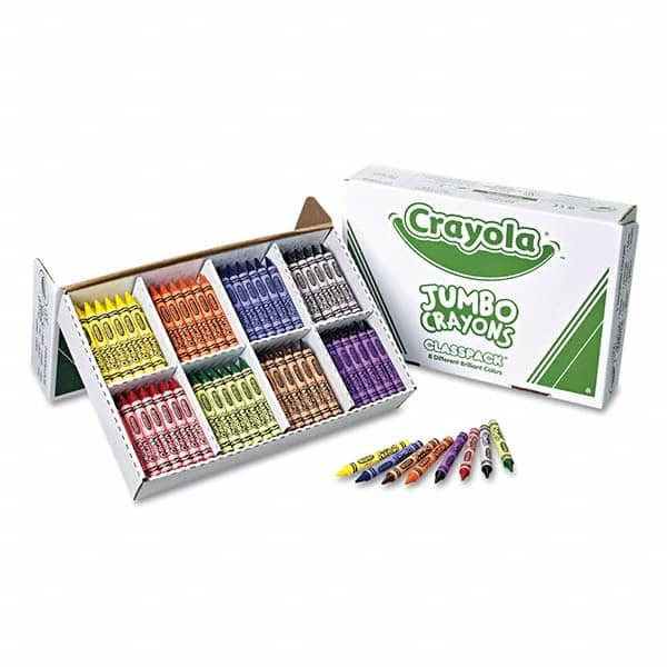 Crayola - Markers & Paintsticks Type: All Purpose Wax Crayon Color: Black; Blue; Brown; Green; Orange; Red; Violet; Yellow - A1 Tooling