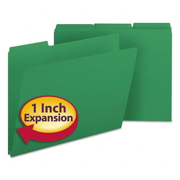 SMEAD - File Folders, Expansion Folders & Hanging Files Folder/File Type: File Folders with Top Tab Fastener Color: Green - A1 Tooling