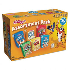 Kellogg's - Snacks, Cookies, Candy & Gum Breakroom Accessory Type: Cereal Breakroom Accessory Description: Breakfast Cereal Mini Boxes, Assorted, 2.39 oz Box, 30/Carton - A1 Tooling