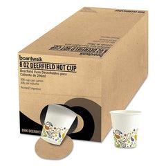 Boardwalk - Convenience Pack Paper Hot Cups, 8 oz, Deerfield Print, 306/Carton - A1 Tooling