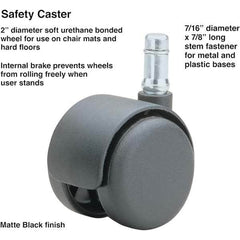 Master Caster - Cushions, Casters & Chair Accessories Type: Caster Set For Use With: Office and Home Furniture - A1 Tooling