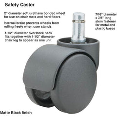 Master Caster - Cushions, Casters & Chair Accessories Type: Caster Set For Use With: Office and Home Furniture - A1 Tooling