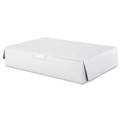 SCT - Tuck-Top Bakery Boxes, 19w x 14d x 4h, White, 50/Carton - A1 Tooling