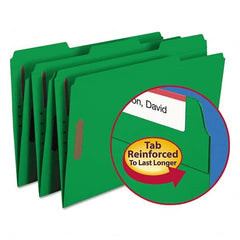 SMEAD - File Folders, Expansion Folders & Hanging Files Folder/File Type: File Folders with Top Tab Fastener Color: Green - A1 Tooling