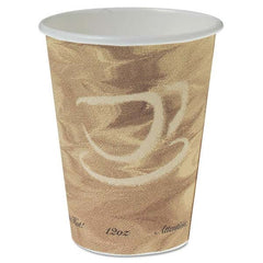 DART - Mistique Polycoated Hot Paper Cup, 12 oz, Printed, Brown, 50/Bag - A1 Tooling