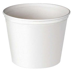 DART - Double Wrapped Paper Bucket, Unwaxed, White, 53 oz, 50/Pack - A1 Tooling