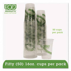 ECO PRODUCTS - GreenStripe Renewable/Compostable Cold Cups Convenience Pack, 16 oz, 50/PK - A1 Tooling