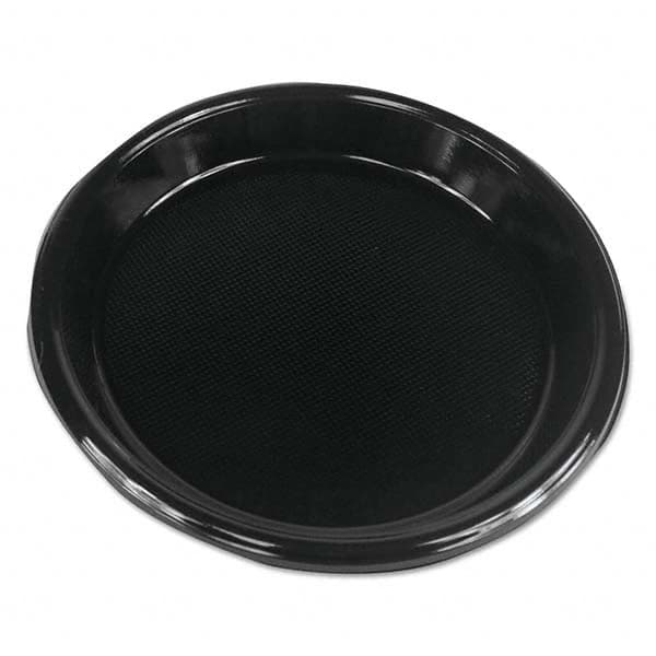 Boardwalk - Hi-Impact Plastic Dinnerware, Plate, 10" Diam, Black, 500/Carton - A1 Tooling