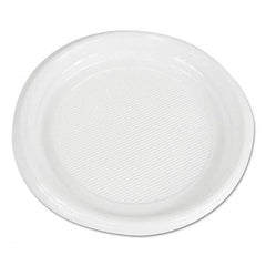 Boardwalk - Hi-Impact Plastic Dinnerware, Plate, 9" Diam, White, 500/Carton - A1 Tooling