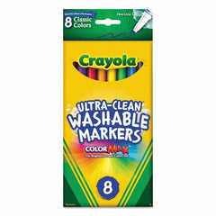 Crayola - Markers & Paintsticks Type: Washable Marker Color: Black; Blue; Brown; Green; Orange; Red; Violet; Yellow - A1 Tooling