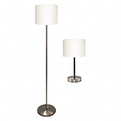 LEDU - Task Lights Fixture Type: Floor Lamp Color: Silver/White - A1 Tooling