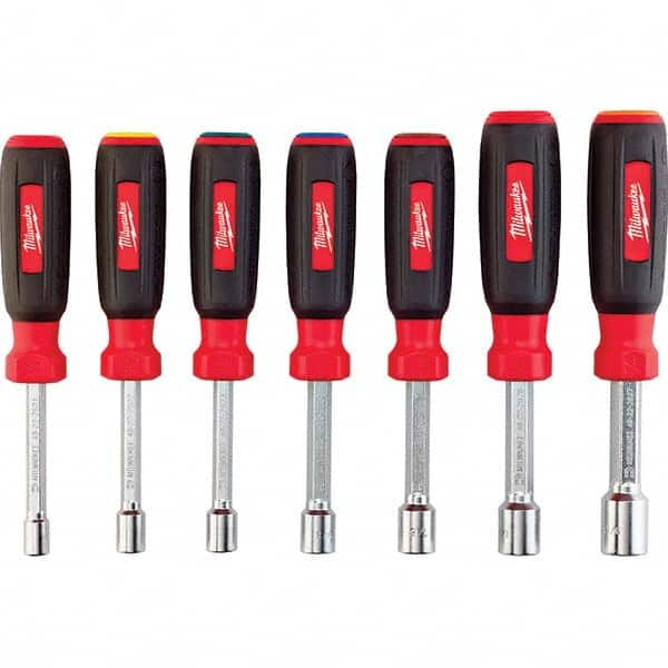 Milwaukee Tool - Nutdriver Sets Tool Type: Magnetic Tip Nutdriver Set System of Measurement: Inch - A1 Tooling