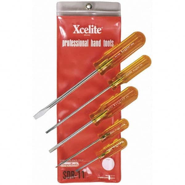 Xcelite - Screwdriver Sets Screwdriver Types Included: Slotted Number of Pieces: 5 - A1 Tooling