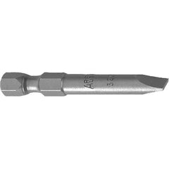 Apex - Slotted Screwdriver Bits Reversible: NonReversible Blade Width (Decimal Inch): 0.250 - A1 Tooling