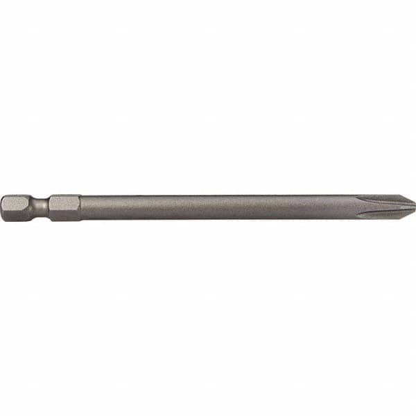 Apex - Power & Impact Screwdriver Bits & Holders; Bit Type: Power Bit ; Hex Size (Inch): 1/4 ; Phillips Size: #2 ; Overall Length Range: 5" and Longer ; Drive Size (Inch): 1/4 ; Overall Length (mm): 150.00 - Exact Industrial Supply