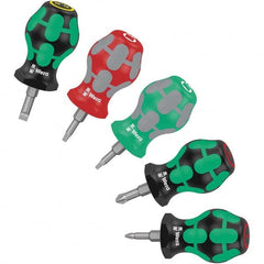 Wera - Screwdriver Sets Screwdriver Types Included: Phillips; Slotted; Square Number of Pieces: 5 - A1 Tooling