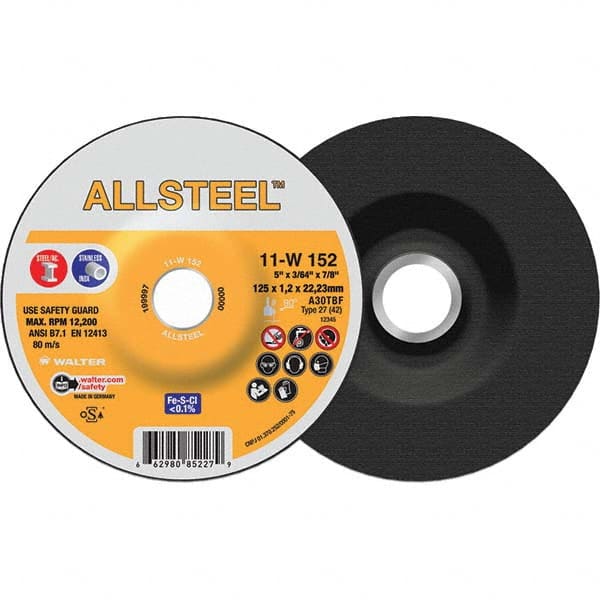 WALTER Surface Technologies - Cutoff Wheels Tool Compatibility: Angle Grinders Wheel Diameter (Inch): 6 - A1 Tooling