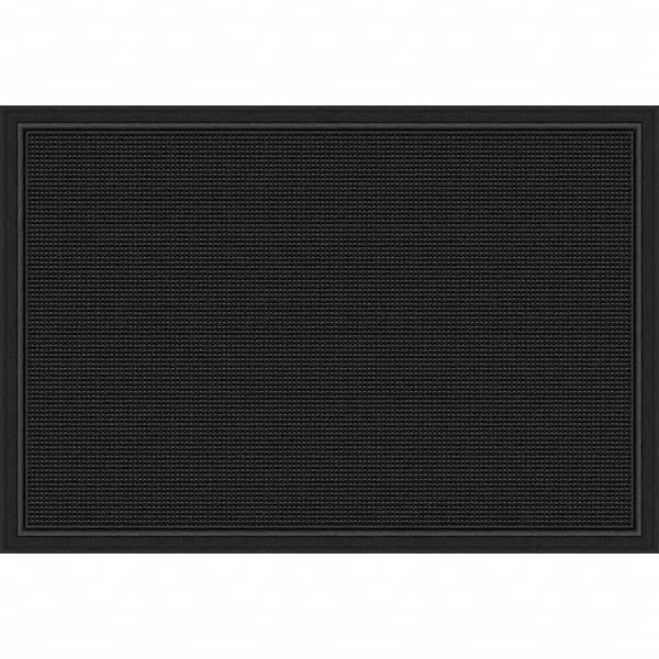 PRO-SAFE - 2.66' Long x 2' Wide Natural Rubber, Ribbed Entrance Matting - A1 Tooling