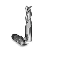 Corner Radius End Mill: 5/16″ Dia, 3/4″ LOC, 0.015″ Radius, 3 Flutes, Solid Carbide 2-1/2″ OAL, 5/16″ Shank Dia, 37 ° Helix, Bright/Uncoated, Corner Radius End, Series 1040